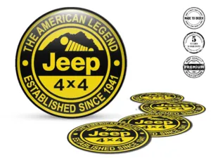 Jeep Decalcomania Cerchio Auto Design Cupola Elegante